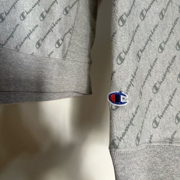 Champion Gray Crew Neck Sweatshirt. - Picture 2 of 5
